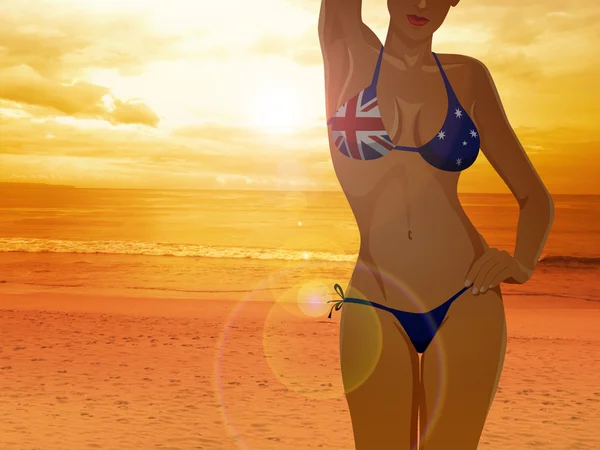 Australië Insignia Bikini — Stockfoto