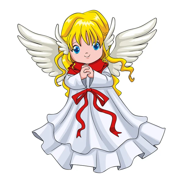 Caricature mignonne d'un ange — Image vectorielle