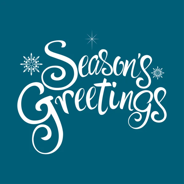 Seasons Greetings tekst — Stockvector