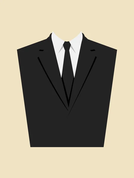 Illustrazione grafica di un abito da uomo — Vettoriale Stock