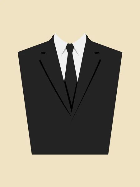 Illustration graphique d'un costume homme — Image vectorielle