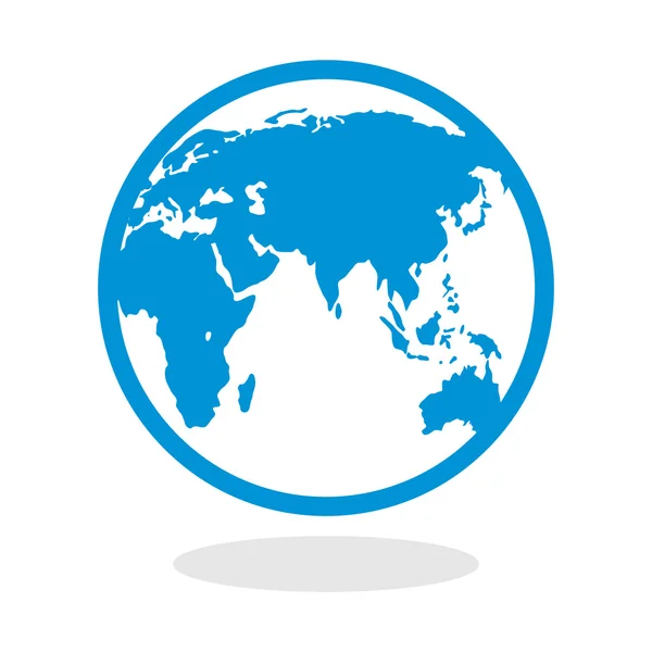 Икона земного шара для веб-сайта или мобильного приложения — стоковый вектор