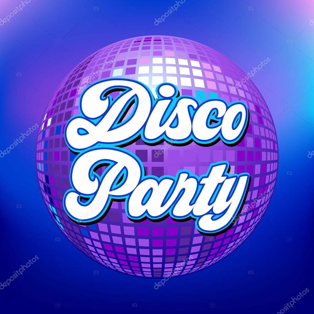 Disco party background for poster or flyer