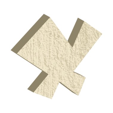 Yazı tipi kaya veya taş doku ile