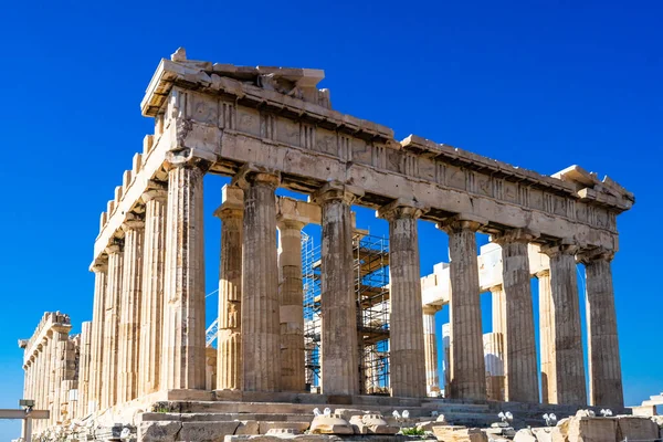 Akropolis Parthenon Temple, Aten Grekland — Stockfoto