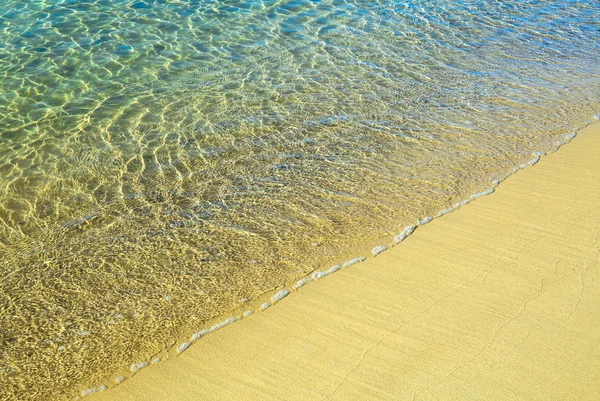Море океан води і піску з копією простір — стокове фото