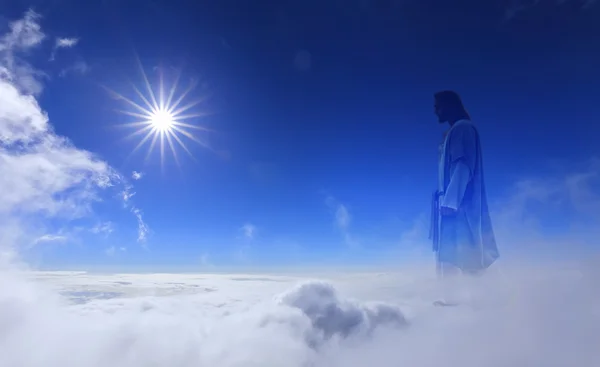 Jesus Cristo no céu conceito de religião — Fotografia de Stock
