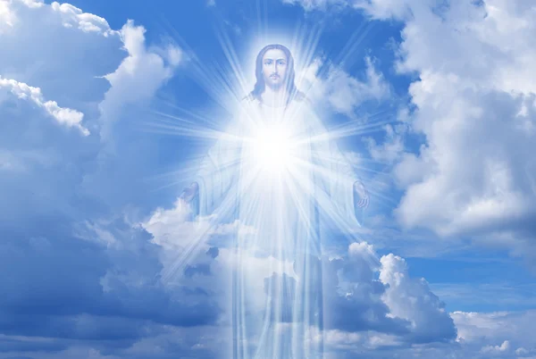 Jesus Kristus i himlen religion koncept — Stockfoto