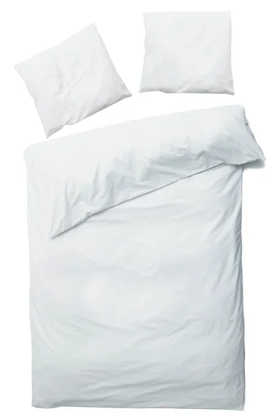 White blanket and pillows — Stock Photo, Image