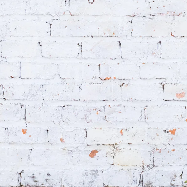 古いヴィンテージの白レンガ壁の背景 — ストック写真