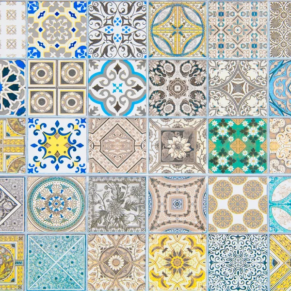 Azulejos de cerámica patrones — Foto de Stock