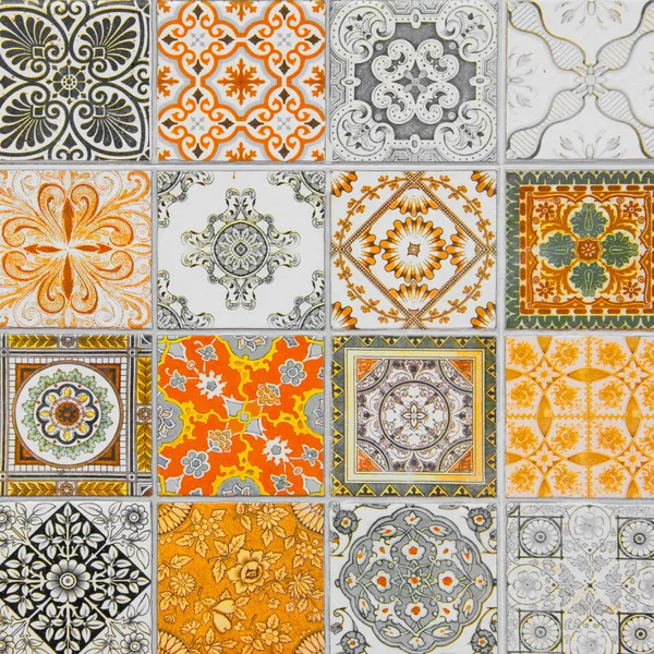 Azulejos de cerámica patrones — Foto de Stock