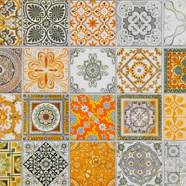 Azulejos de cerámica patrones — Foto de Stock