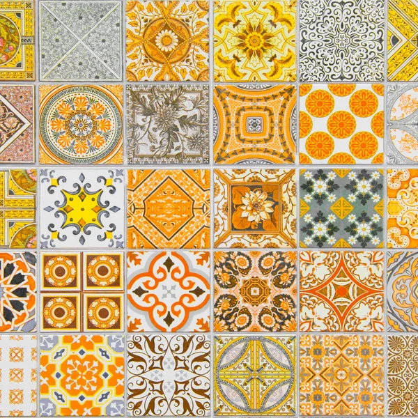 Azulejos de cerámica patrones — Foto de Stock