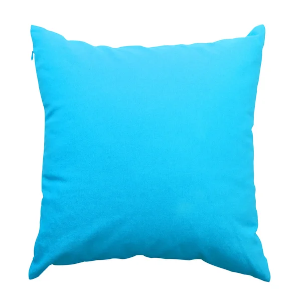 Cuscini blu isolati su sfondo bianco — Foto Stock
