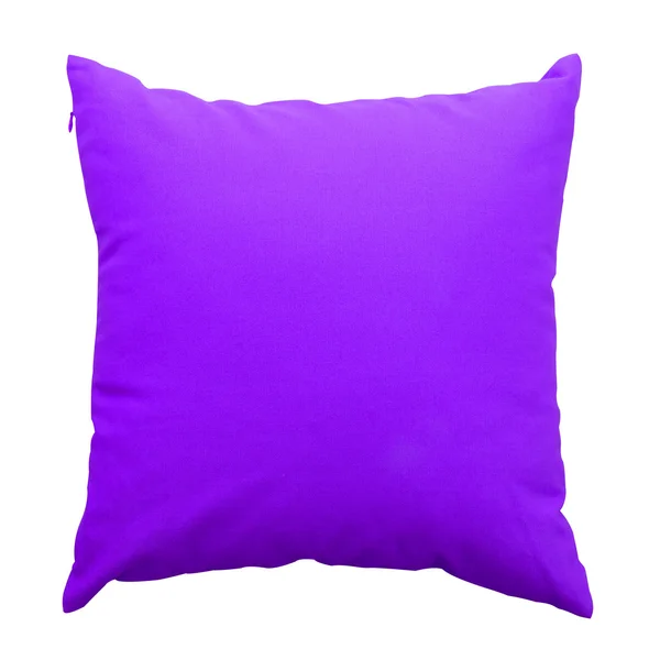 Cuscini viola isolati su sfondo bianco — Foto Stock