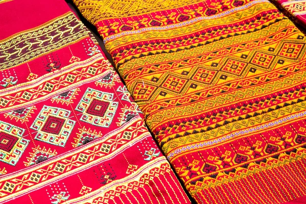 Estilo padrão de seda tailandesa — Fotografia de Stock