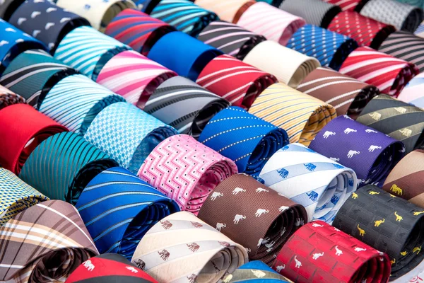 Neck ties in the market — Stock Photo, Image