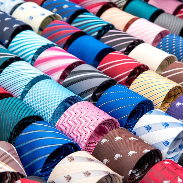 Neck ties in the market — Stock Photo, Image