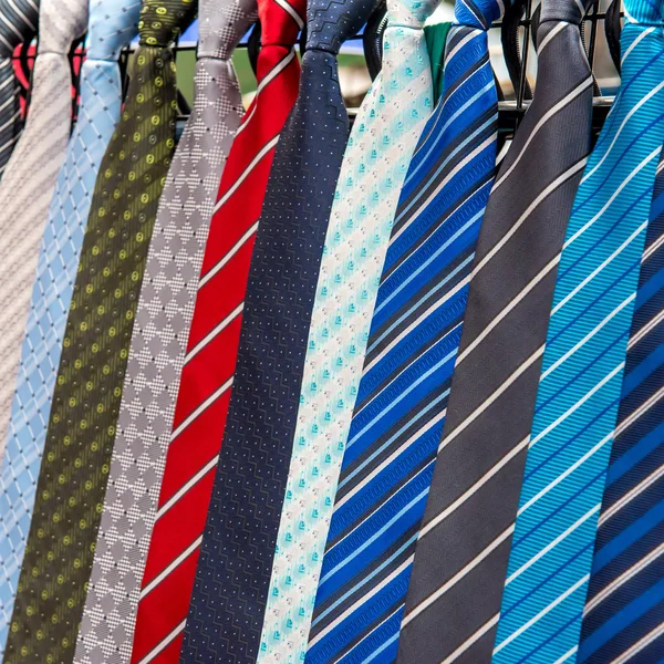 Neck ties in the market — Stock Photo, Image