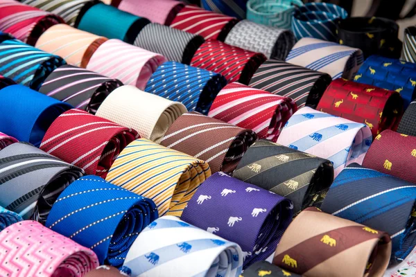 Neck ties in the market Stock Photo