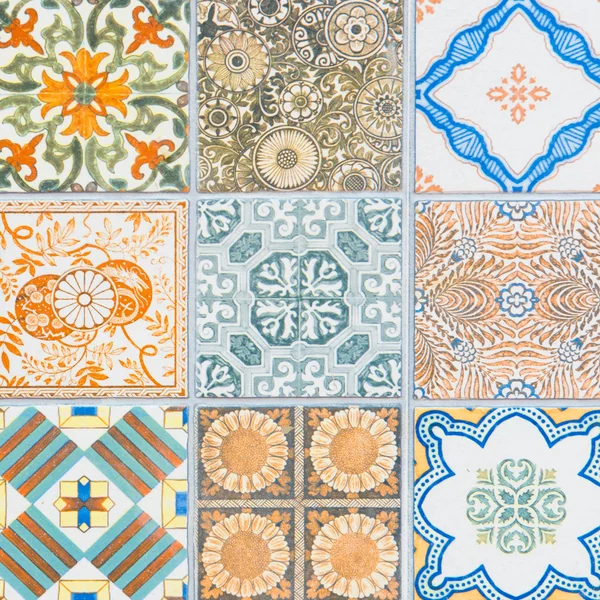 Ceramic tiles patterns from Portugal — Stock Photo, Image