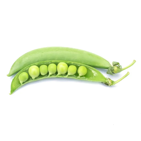 Green peas in the white room — Stock Photo, Image