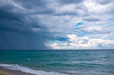 Storm coming on the beach
