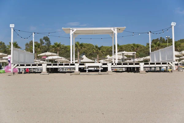 Escenario Madera Playa Para Espectáculo — Foto de Stock