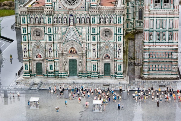 Florens dettacathedra, Italien i miniatyrpark, rimini Royaltyfria Stockfoton