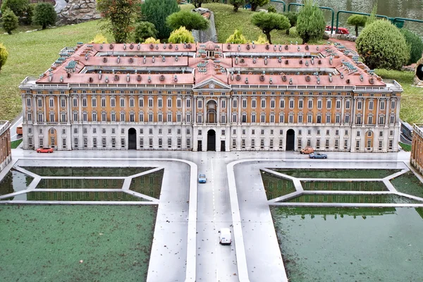 Caserta's royal palace i miniatyr Stockbild
