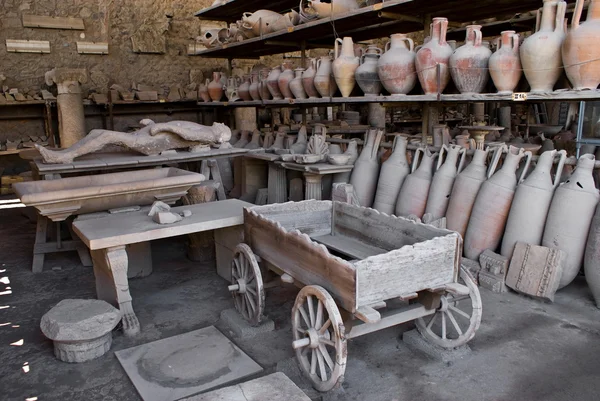 Archäologische Ausgrabungen in Pompeji, Italien lizenzfreie Stockfotos