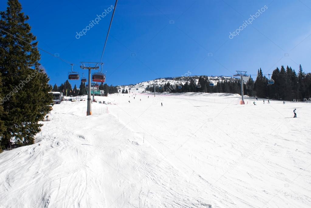 Alpine ski run