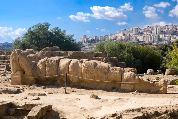 Telamon in the Olympeon field, Agrigento — Stock Photo, Image