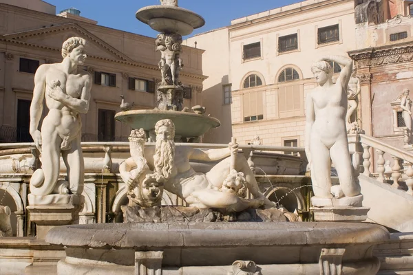 Pretoria Fountain, Palermo — Stock Photo, Image