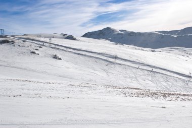 Apenin kış manzarası