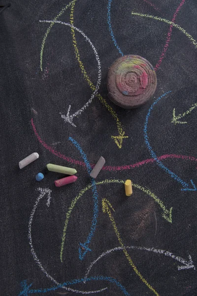 Renkli oklar eğrisel