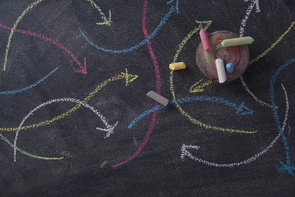 Renkli oklar eğrisel