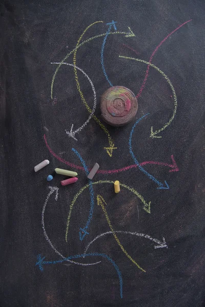 Renkli oklar eğrisel