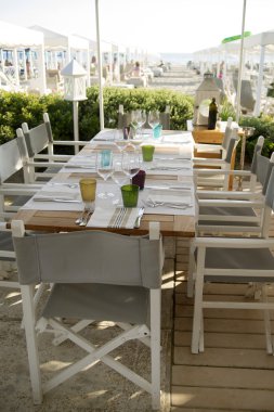 Sahilde küçük Restoran