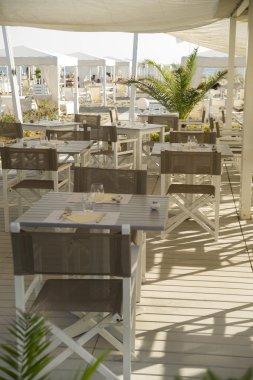 Sahilde küçük Restoran