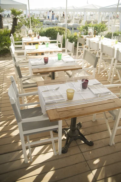 Small restaurant on the beach — Stock Photo, Image