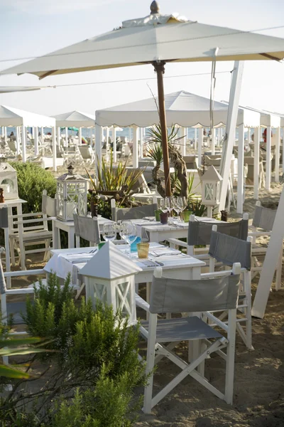 Small restaurant on the beach — Stock Photo, Image