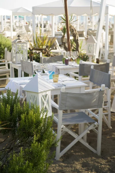 Small restaurant on the beach — Stock Photo, Image