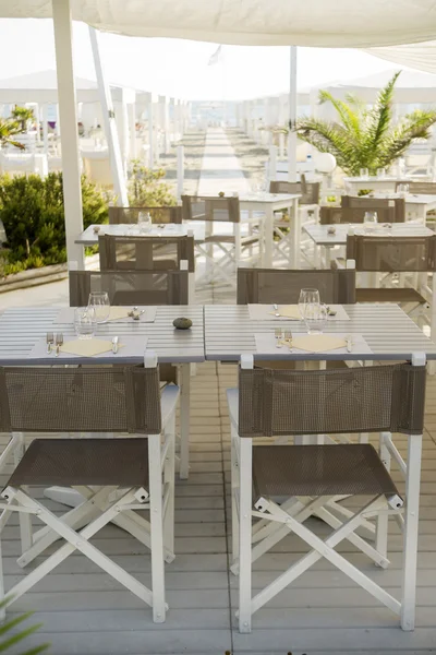 Small restaurant on the beach — Stock Photo, Image