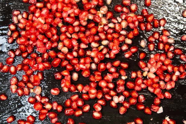 Vrucht Van Herfst Seizoen Het Rode Zaad Van Granaatappel — Stockfoto