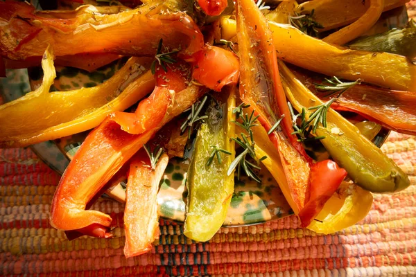 Photographic Representation Presentation Sweet Colored Peppers Baking Sweet — Stock Photo, Image