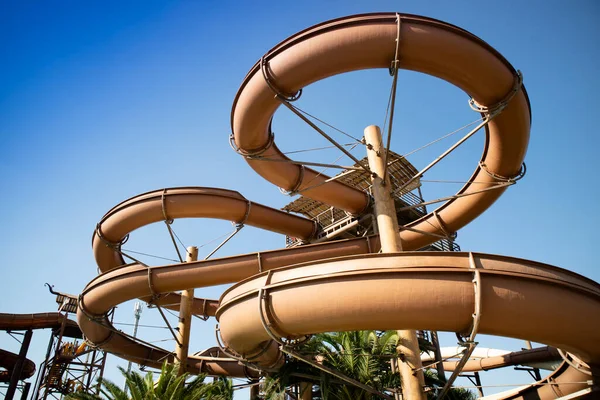 View Steel Structure Anaconda Attraction Water Park — Stock Photo, Image