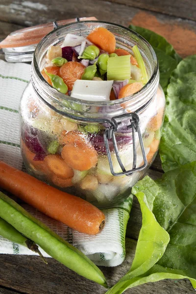 Mixed Raw Vegetables Prepare Traditional Soup Tuscany Italy — Stockfoto