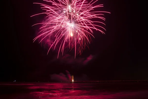 Fireworks in Forte dei Marmi — Stock Photo, Image